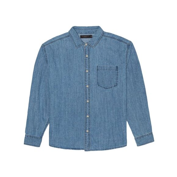 Junk Food Clothing Other - JUNK FOOD Mens Randell Blue Classic Fit Button Down Casual Shirt S